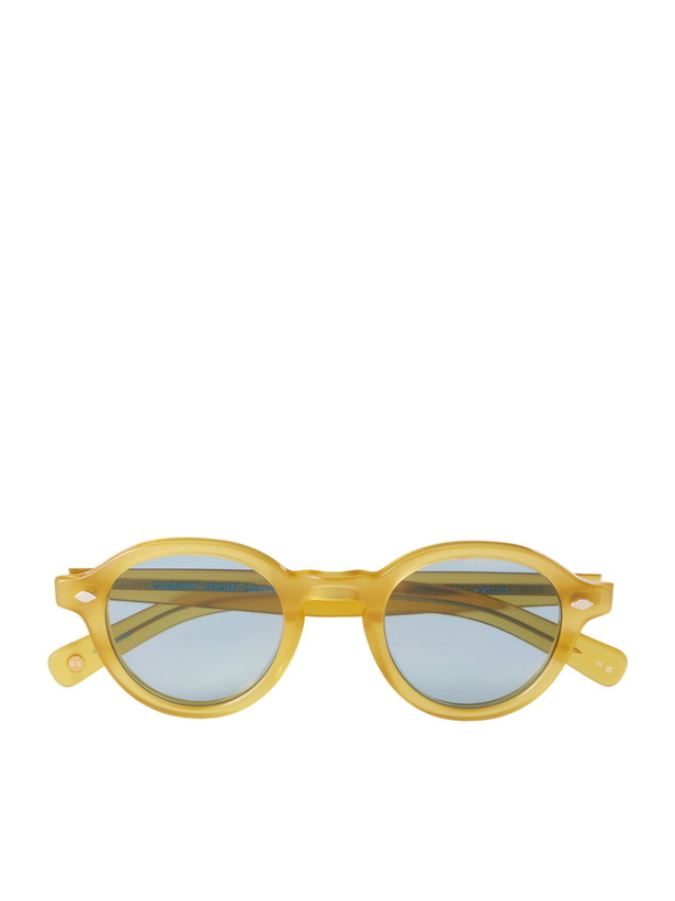 Photo: Garrett Leight California Optical - Flipper Round-Frame Acetate Sunglasses