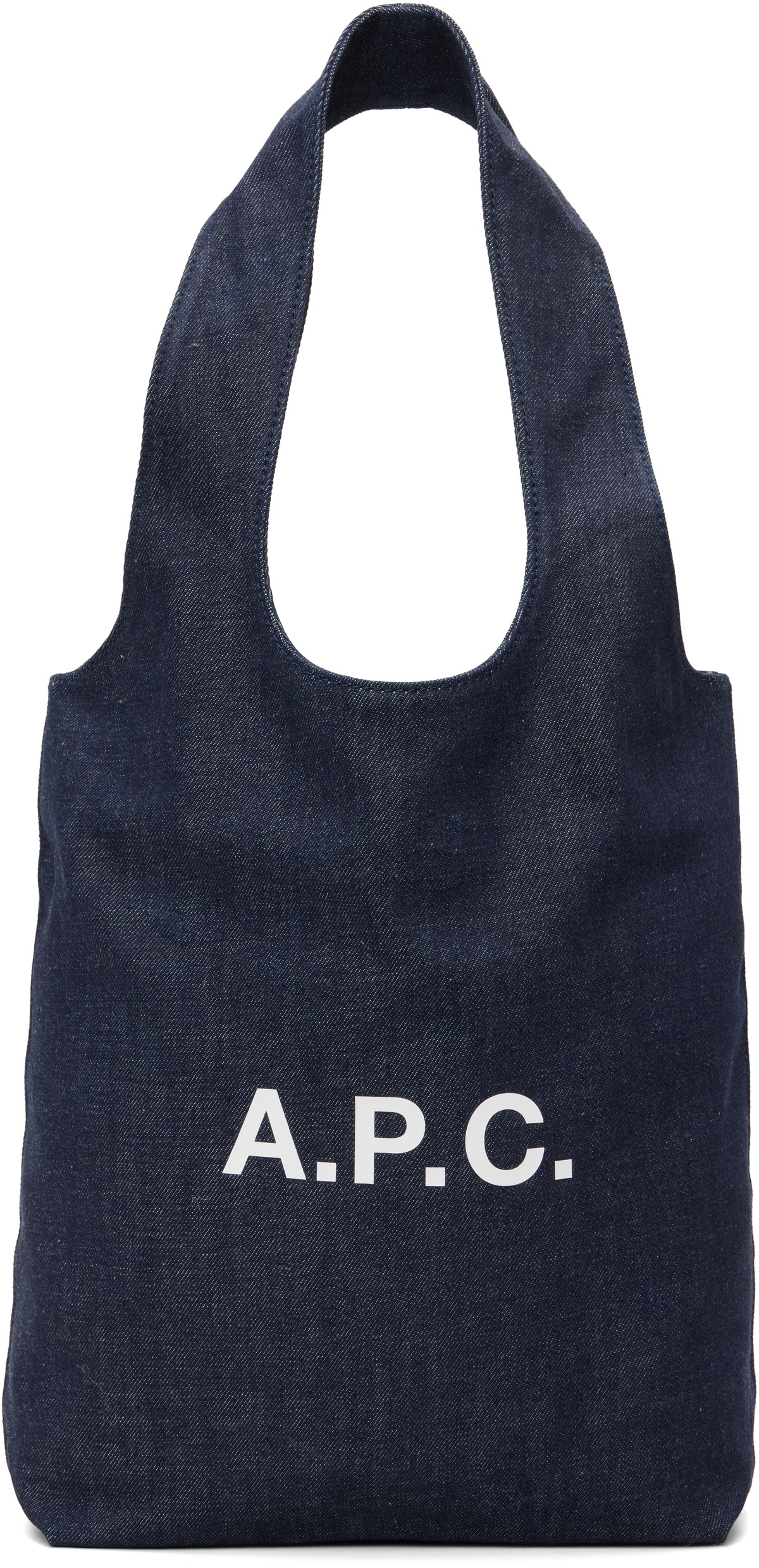 A.P.C. Navy Ninon Small Denim Tote