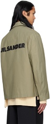 Jil Sander Khaki Printed Jacket