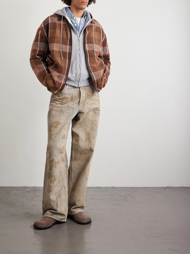 Photo: The Elder Statesman - Checked Cashmere Jacket - Brown