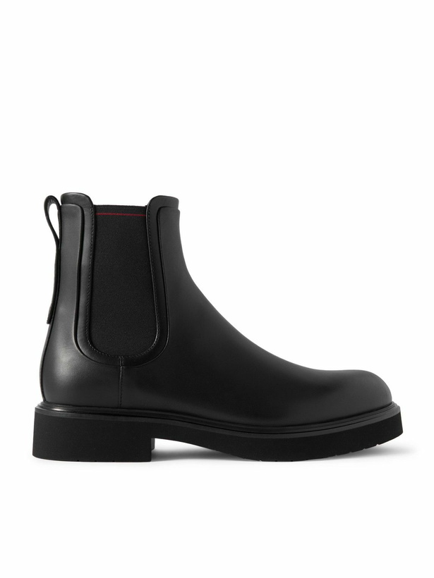 Photo: FERRAGAMO - Cezanne Leather Chelsea Boots - Black