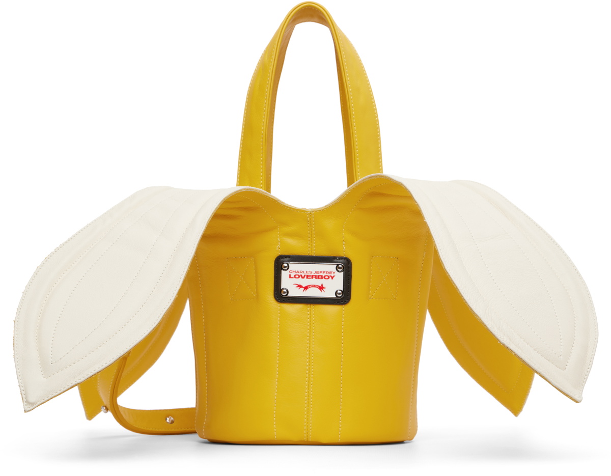 Charles Jeffrey LOVERBOY Yellow Banana Bucket Bag
