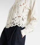 Veronica Beard Aderes cotton and linen shirt