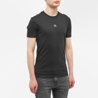 Calvin Klein Men's Micro Monologo T-Shirt in Ck Black