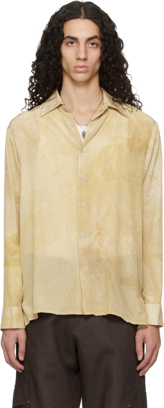 Photo: Serapis Beige Tarp Silk Shirt