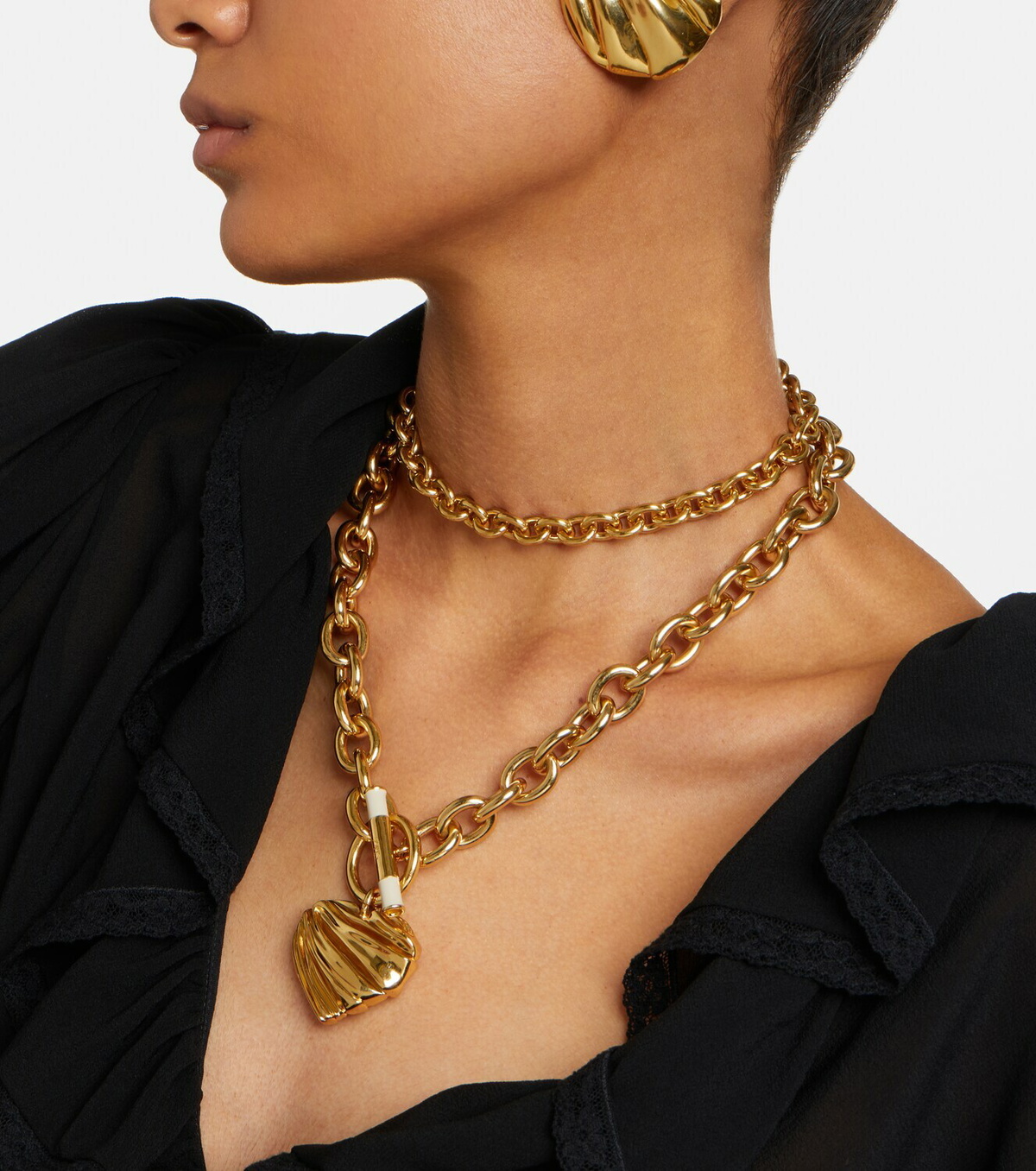 Chloé Heart chain necklace