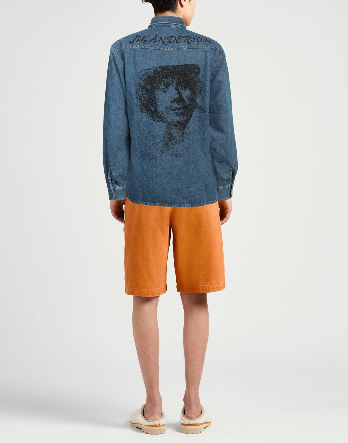 Jw Anderson Mens Denim shirt in Blue