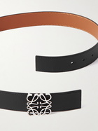 Loewe - 3.5cm Anagram Reversible Leather Belt - Black