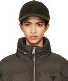 AMI Paris Brown Tonal Ami de Coeur Embroidery Cap