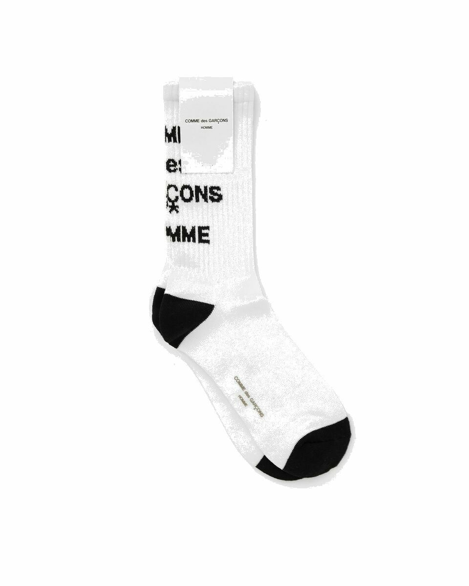 Photo: Comme Des Garçons Homme Men's Acces White - Mens - Socks