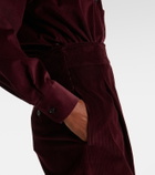 Max Mara Fertile cotton velvet bodysuit