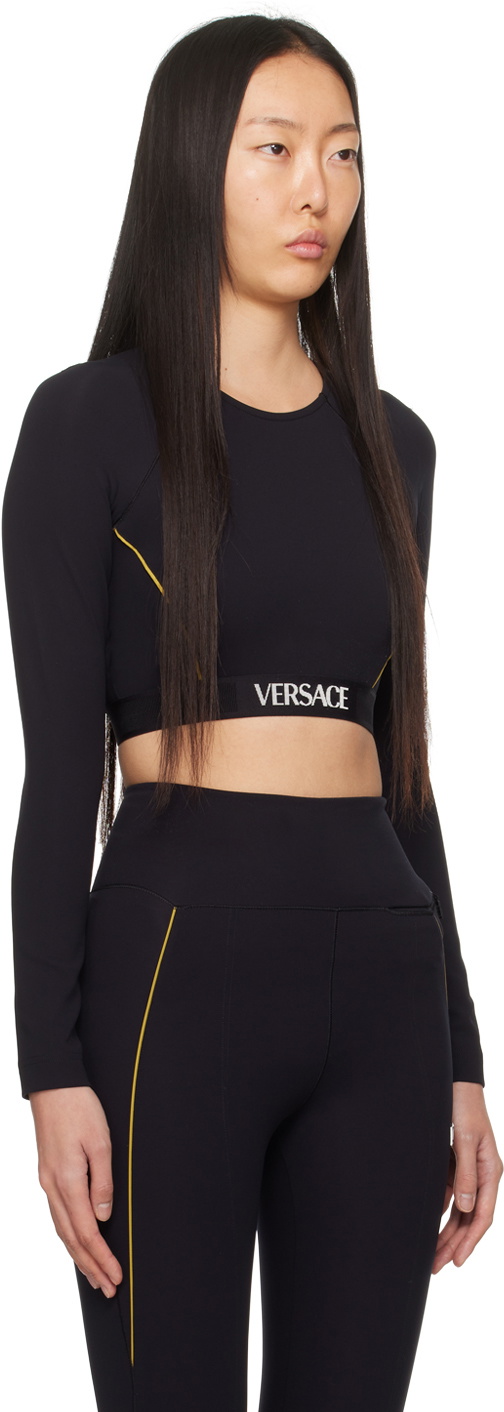 Versace Underwear Black Sofileta Sport Top Versace Underwear