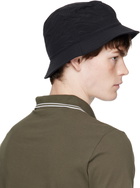 Stone Island Black 9100012 Nylon Metal ECONYL Bucket Hat