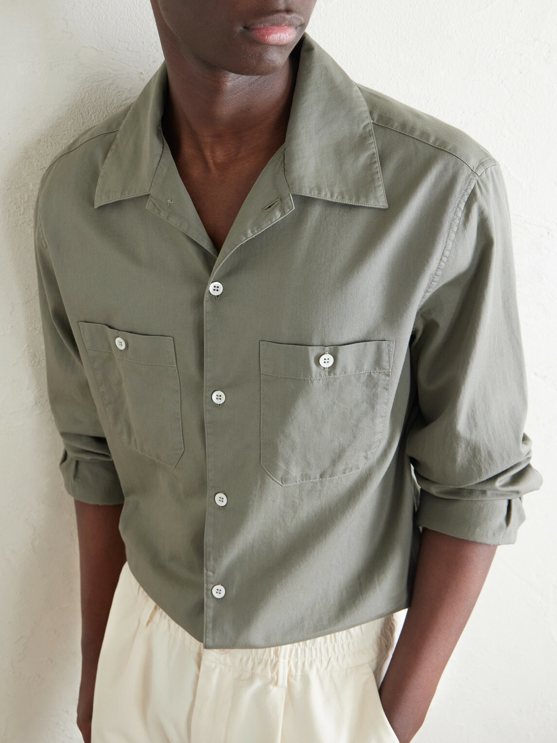 Brunello Cucinelli - Cotton-Twill Shirt - Green