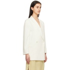 Blossom Off-White Bird Shawl Collar Blazer