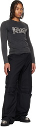 032c Black Double-Edged Sword Cargo Pants