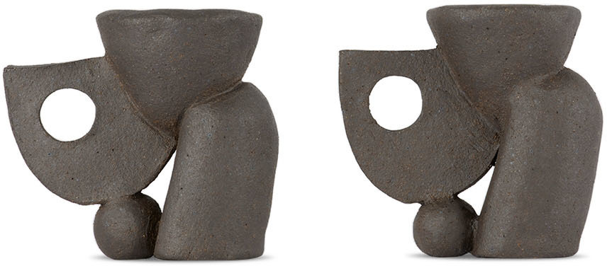 Common Body Brown Build Candle & Incense Holders