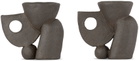 Common Body Brown Build Candle & Incense Holders