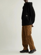 Manresa - Fleece and Canvas Hoodie - Black