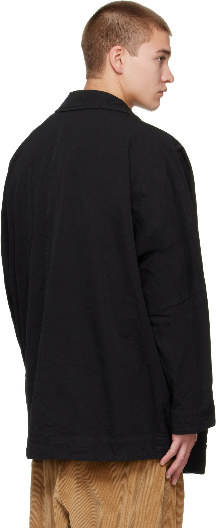 CASEY CASEY Black Double Cot Weiping Jacket