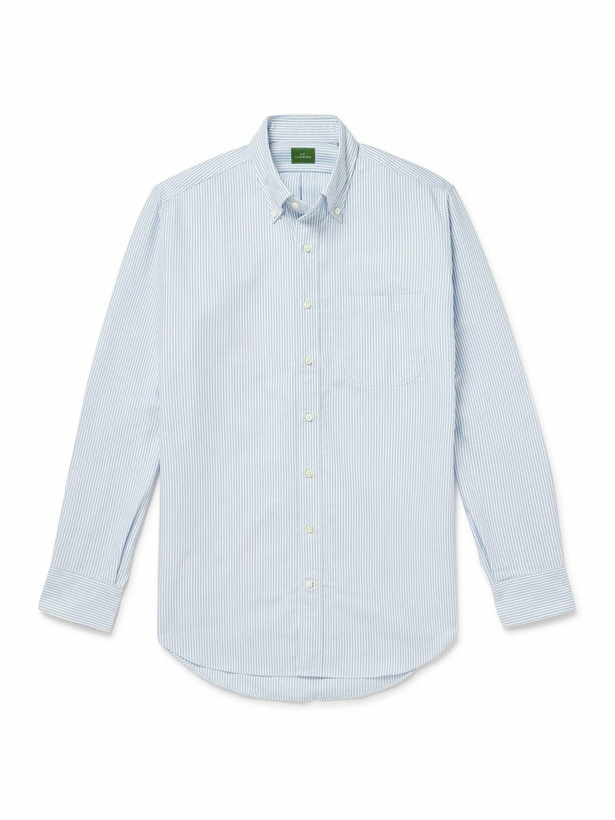 Photo: Sid Mashburn - Button-Down Collar Striped Cotton Oxford Shirt - Blue