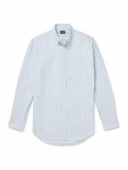 Sid Mashburn - Button-Down Collar Striped Cotton Oxford Shirt - Blue