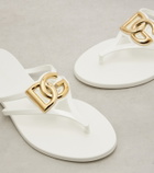Dolce&Gabbana DG rubber thong sandals