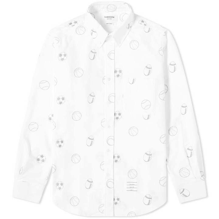 Photo: Thom Browne Ball Icon Embroidery Button Down Shirt