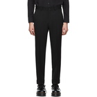 Comme des Garcons Homme Deux Black Creased Wool Gabardine Trousers