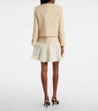 Patou Logo wool-blend bouclé jacket