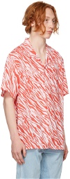 Levi's Red & White Stripe Short Sleeve Shirt