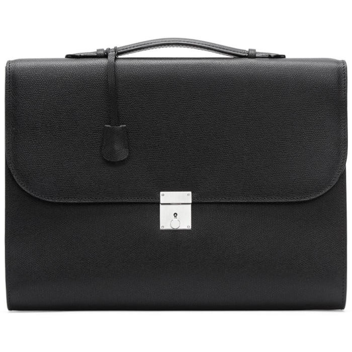 Photo: Valextra Black Portfolio Briefcase