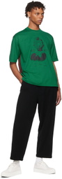Undercoverism Green & Brown Cotton T-Shirt