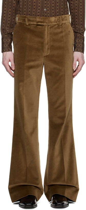 Photo: 73 LONDON Brown Four-Pocket Trousers
