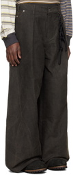 Song for the Mute Black Super Baggy Trousers