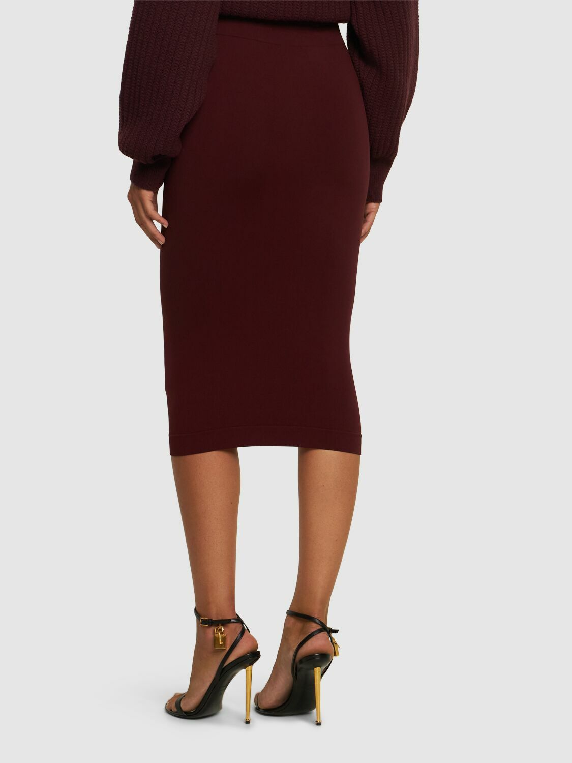 スカート ANDREADAMO SCULPTING JERSEY MIDI SKIRT (PS25254300 004) ANDREADAMO Sculpting Jersey Midi Skirt ANDREADAMO