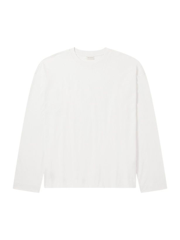 Photo: Dries Van Noten - Cotton-Jersey T-Shirt - White