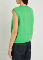 American Vintage Vitow Brushed Alpaca and Wool-blend Vest Green