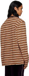 Camiel Fortgens Orange Striped Long Sleeve T-Shirt