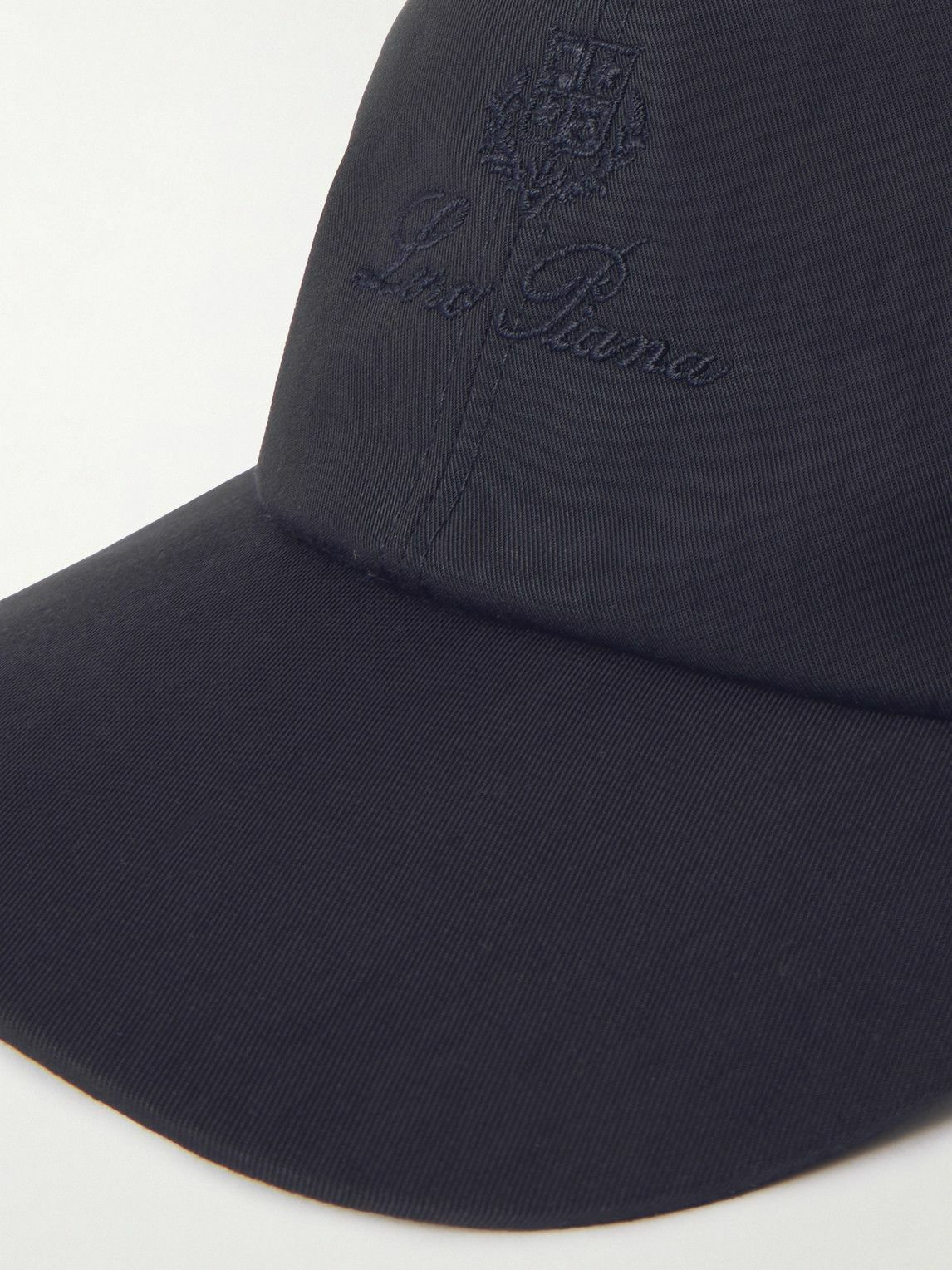 Loro Piana - Logo-Embroidered Rain System® Cotton-Blend Twill Baseball Cap - Blue
