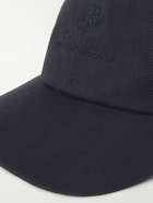 Loro Piana - Logo-Embroidered Rain System® Cotton-Blend Twill Baseball Cap - Blue