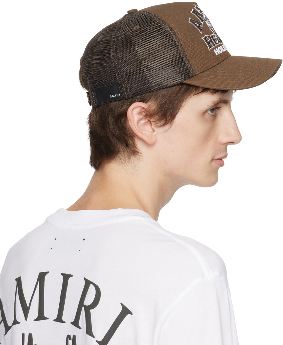 AMIRI Brown Wolf Trucker Cap Amiri
