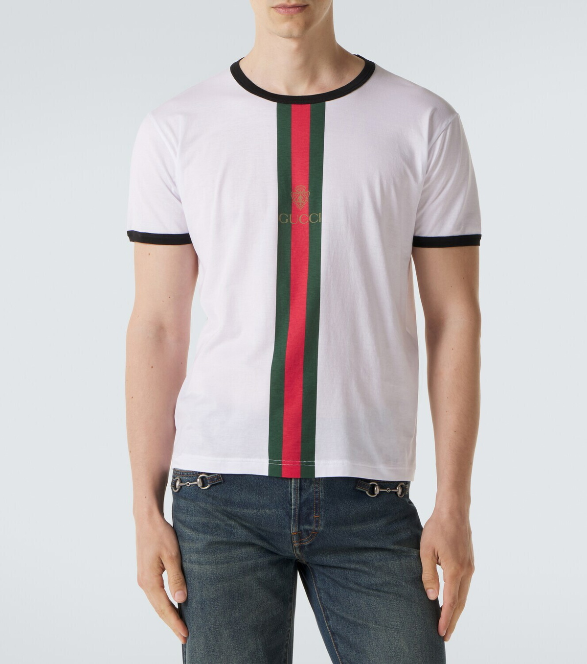 Gucci Web Stripe cotton T-shirt