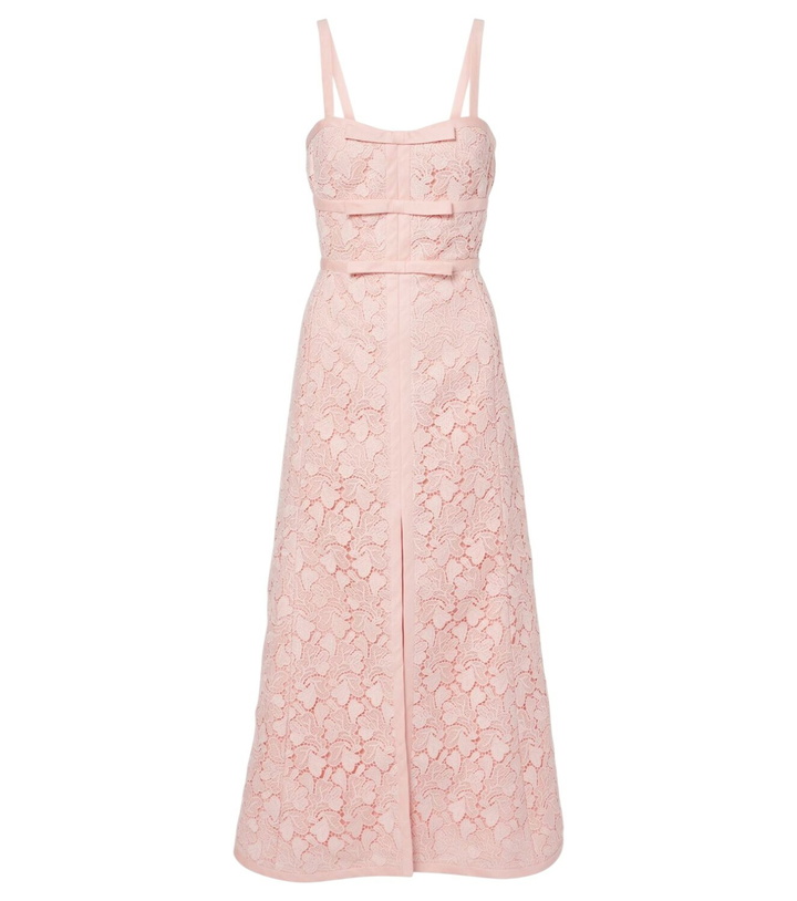 Photo: Giambattista Valli Bow-detail macramé midi dress
