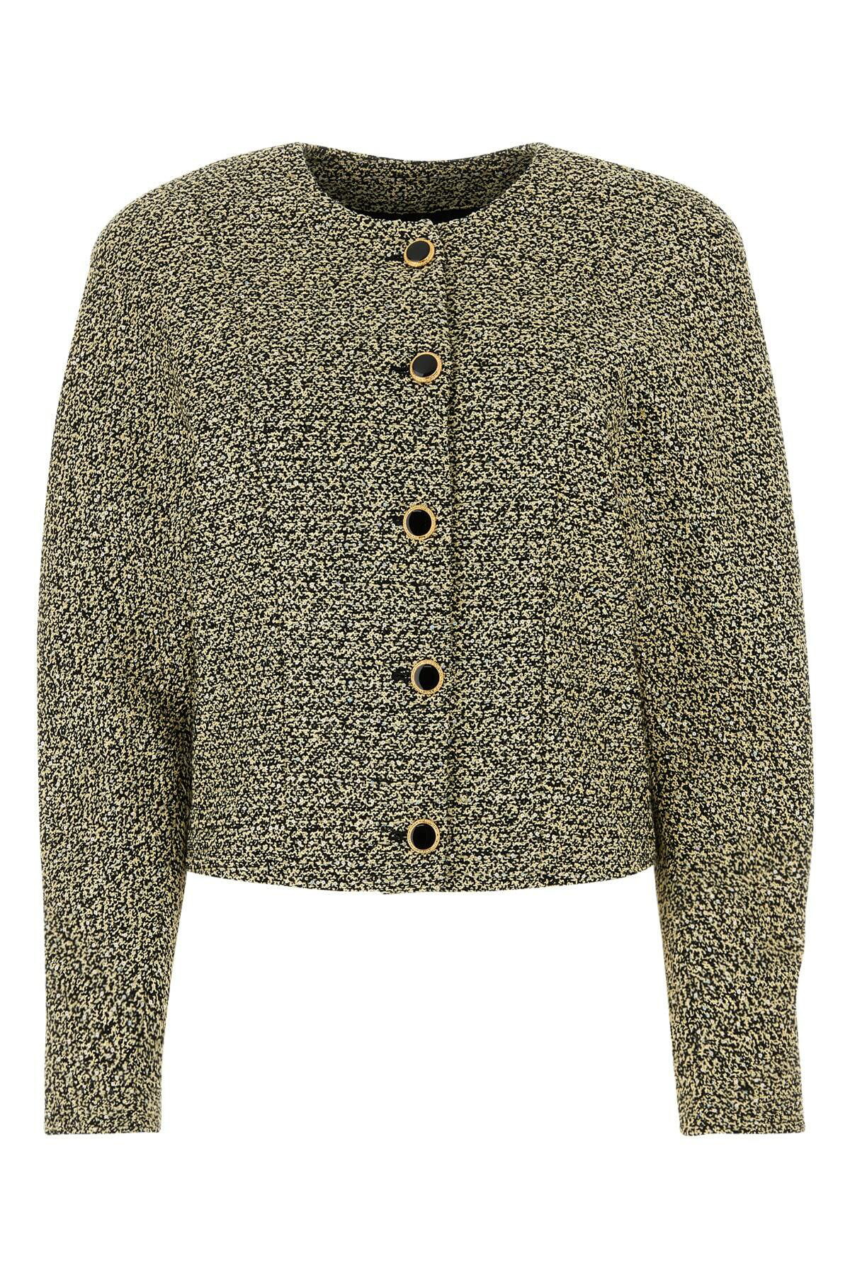 ジャケット ALESSANDRA RICH Embroidered tweed oversize blazer Alessandra Rich Embroidered Tweed Oversize Blazer Alessandra