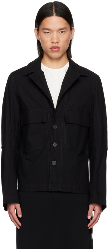 Photo: Ann Demeulemeester Black Rune Jacket