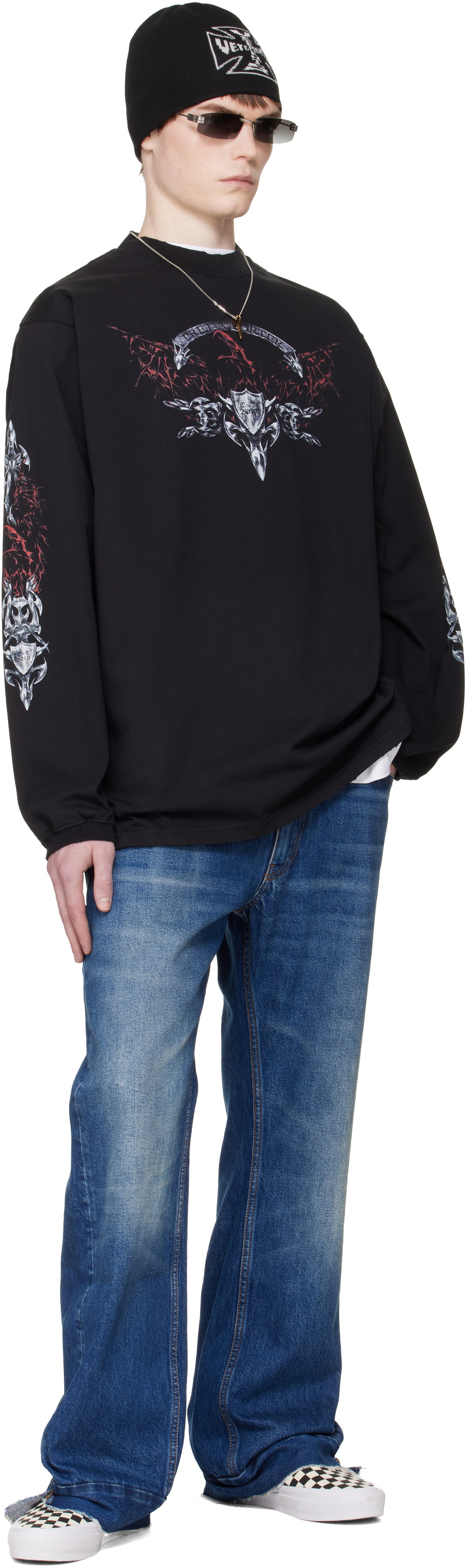 VETEMENTS Blue Bootcut Jeans