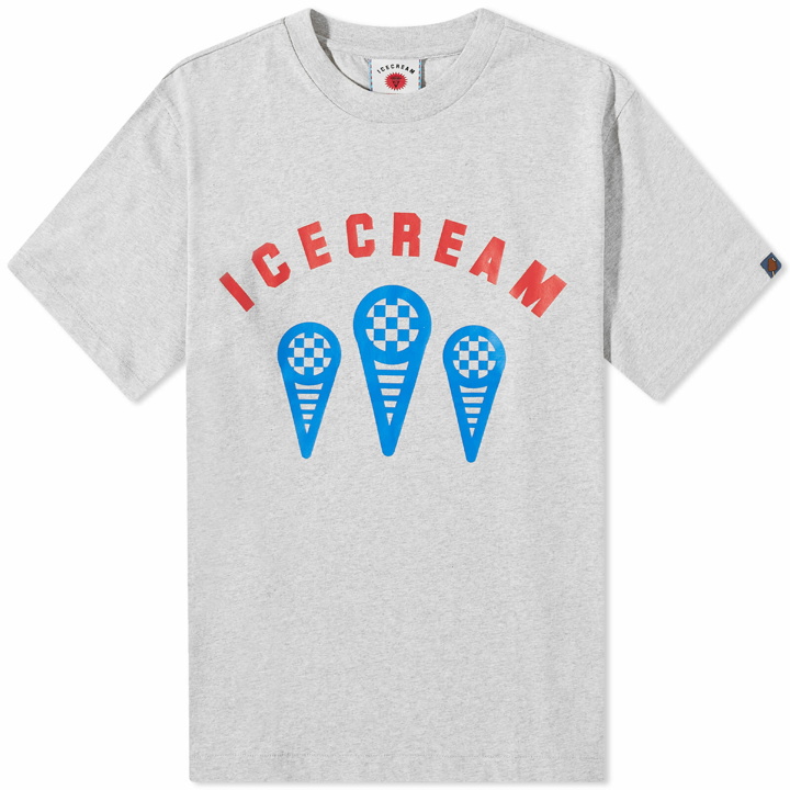 Photo: ICECREAM Men's Race T-Shirt in Heather Grey