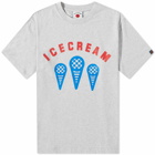 ICECREAM Men's Race T-Shirt in Heather Grey
