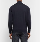 John Smedley - Tapton Slim-Fit Merino Wool Half-Zip Sweater - Blue